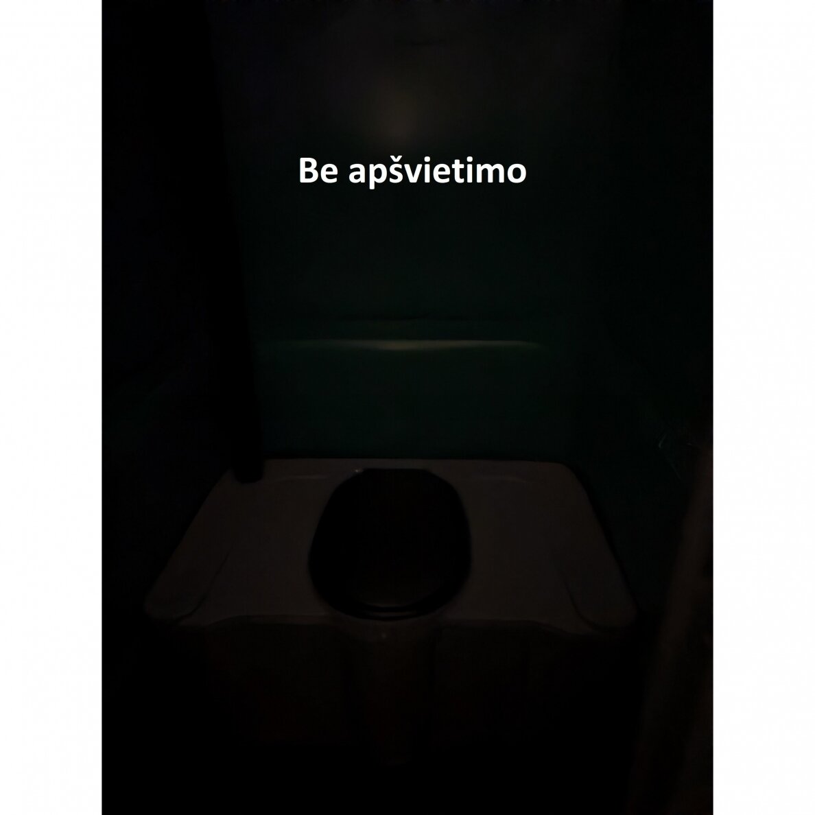 Plastikinis lauko tualetas (PILKAS) su apšvietimu 3