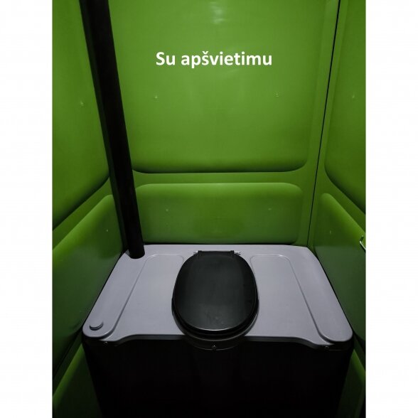 Plastikinis lauko tualetas (Oranžinis) su apšvietimu 4 Plastikinis lauko tualetas (Oranžinis) su apšvietimu 4
