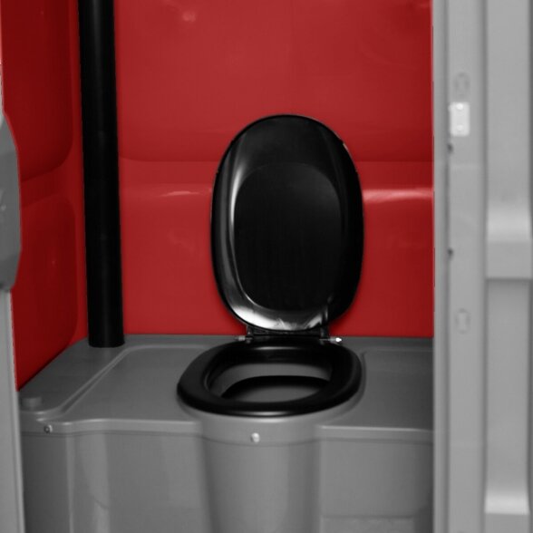 Plastikinis lauko tualetas (Raudonas) su apšvietimu 5