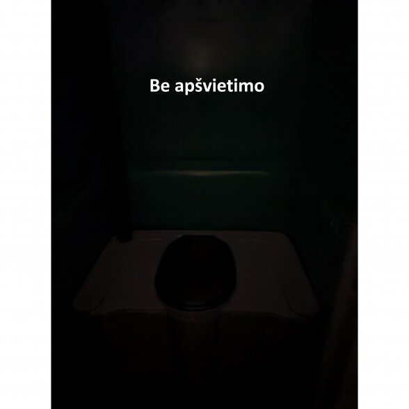 Plastikinis lauko tualetas (Žalias) su apšvietimu 3